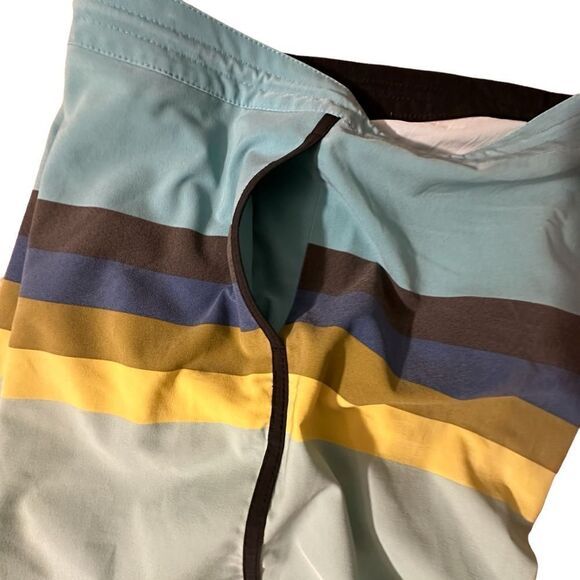 Billabong ~Mens striped Boardshorts ~ side pockets ~size tag removed, see photos - Picture 6 of 14